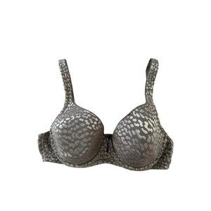 SOMA Intimates 38C T Shirt Bra Lavender Cheetah Animal Print Lightly Padded UW